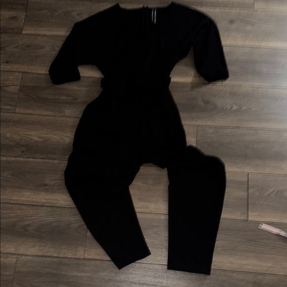 Anthropologie Sutton Ponte black one piece jumpsuit size small - Picture 2 of 16